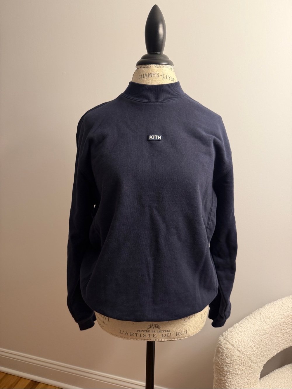 Kith Navy Crewneck Sweater Sz M